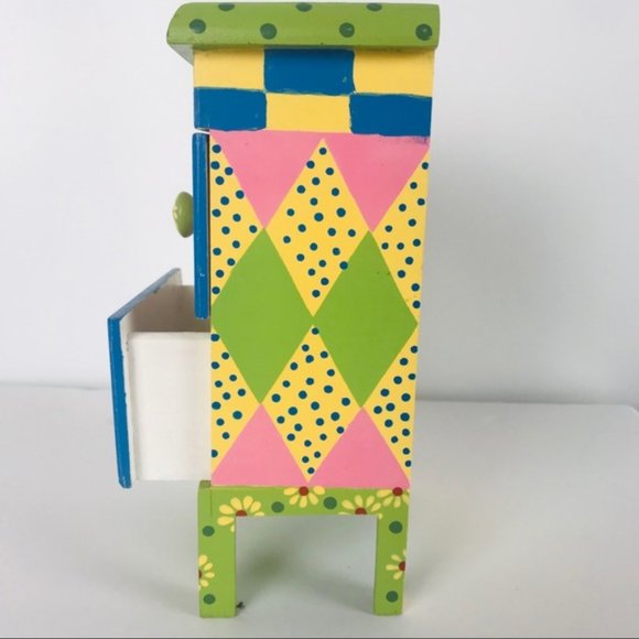 Hand Painted Jewelry Box Chest - Picture 3 of 3